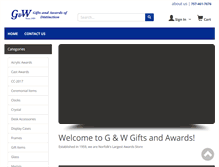 Tablet Screenshot of gwawards.com